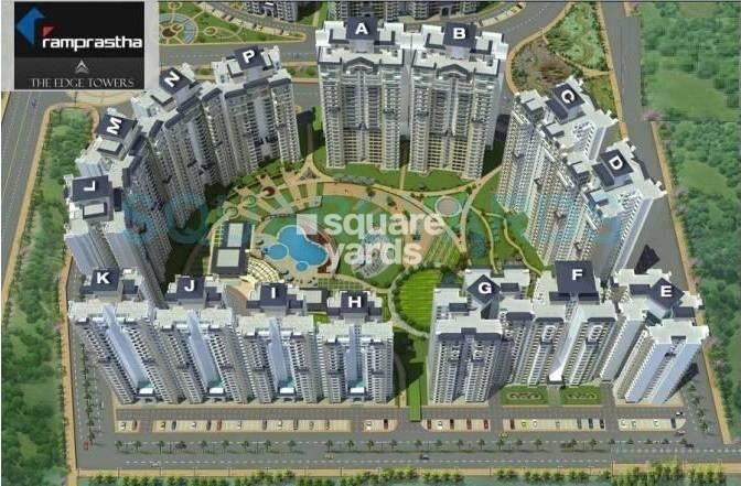 Ramprastha City The Edge Towers Tower View 1