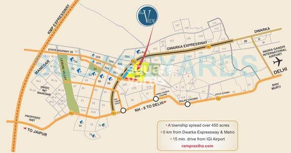Ramprastha City The View Location Image