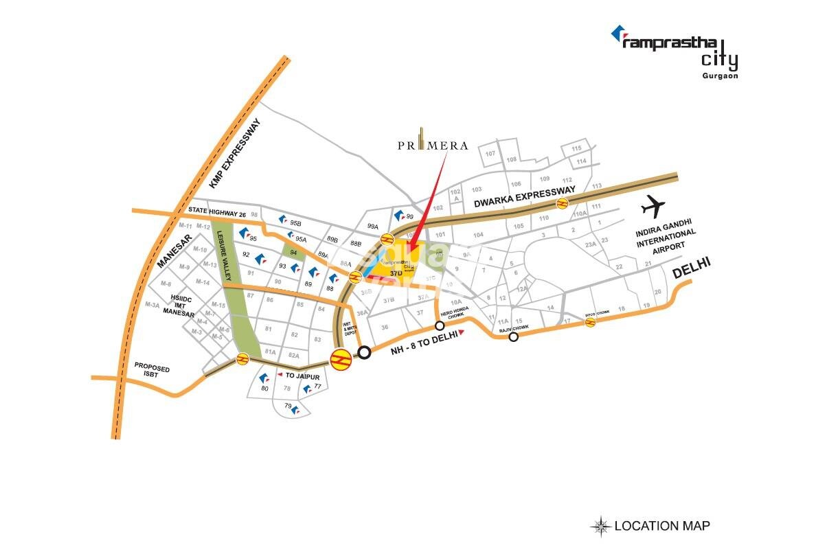 Ramprastha Primera Location Image