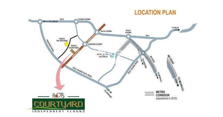 Roots Courtyard Location Image