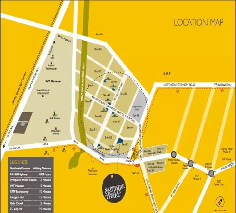 Sapphire Eighty Three Location Image