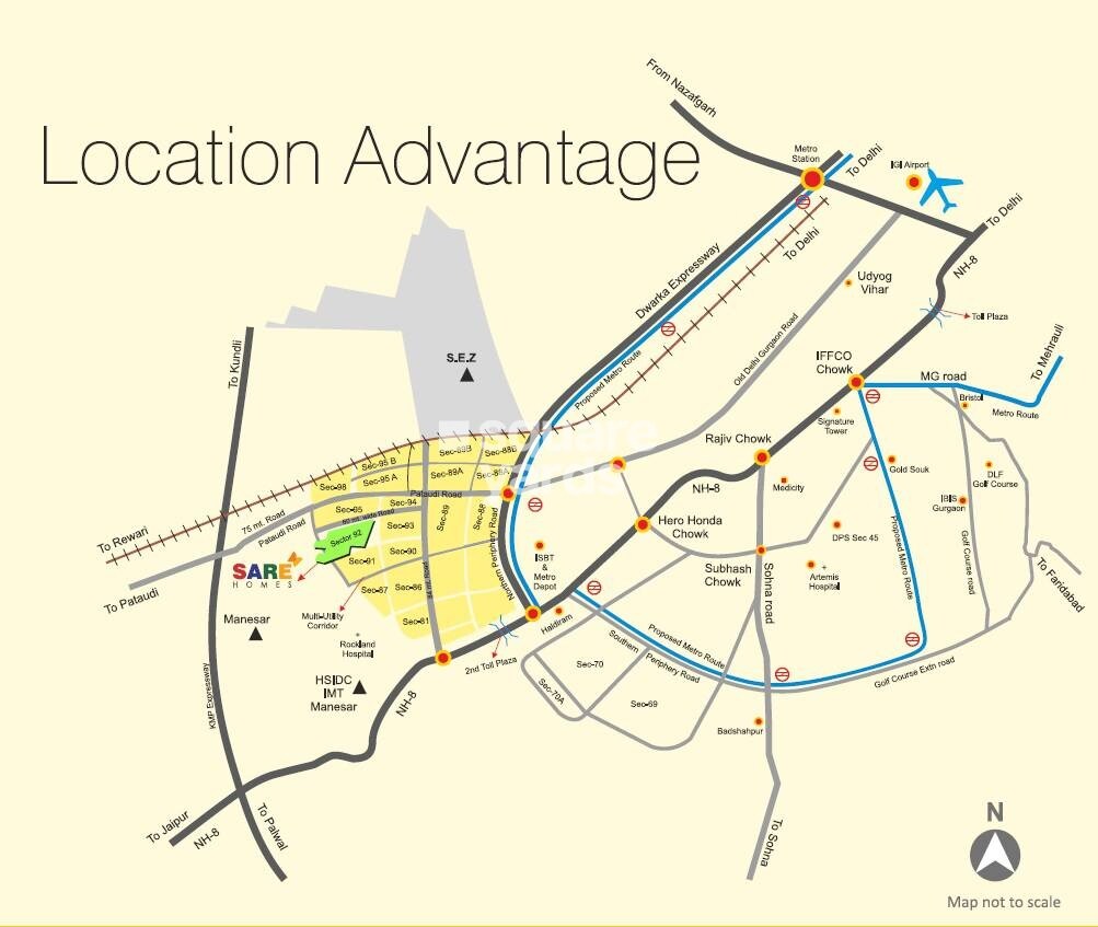 Sare Club Terraces Location Image