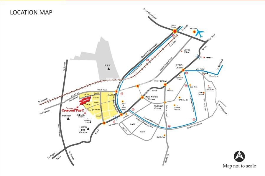 SARE Crescent Parc Royal Greens Phase I Location Image