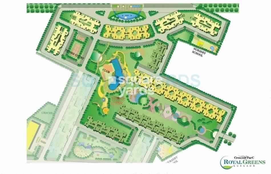 sare crescent parc royal greens phase i master plan image5