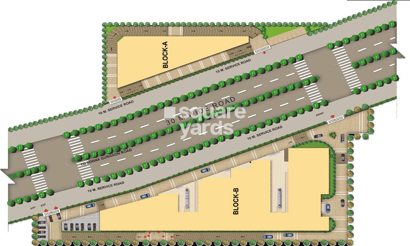 Satya Element One Service Apartment Master Plan Image