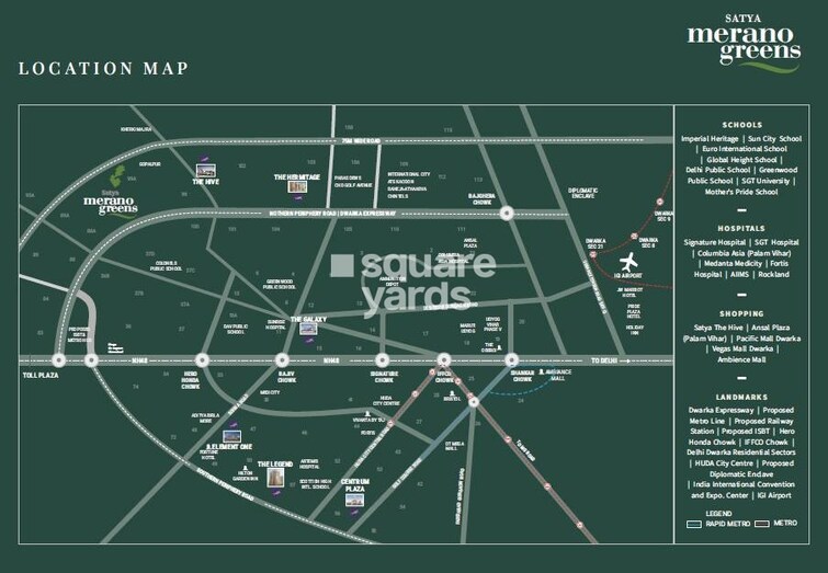 Satya Merano Greens Location Image