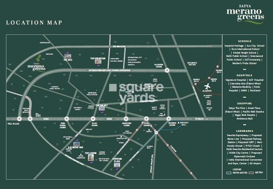 Satya Merano Greens Location Image