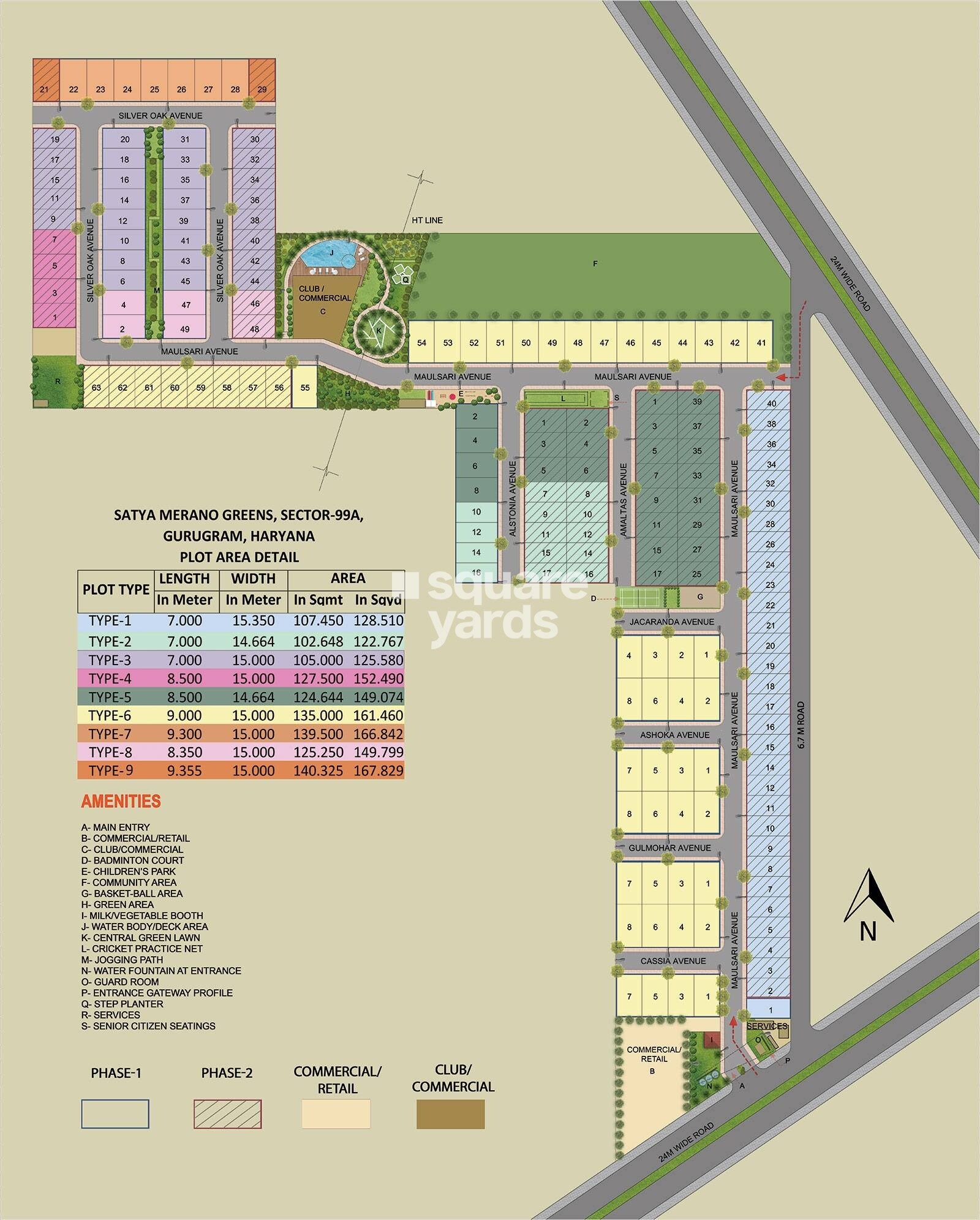 Satya Merano Greens Master Plan Image
