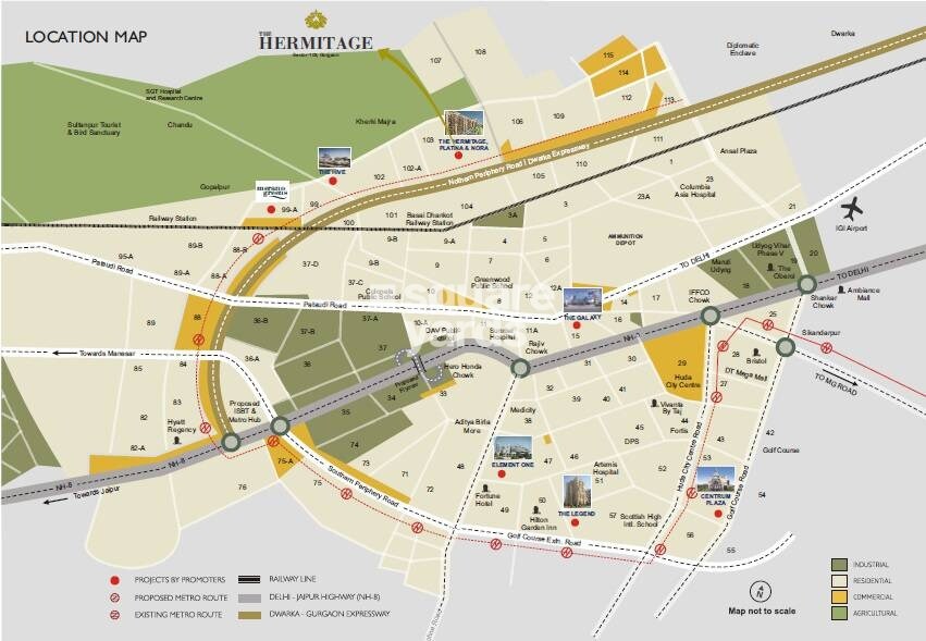 Satya The Hermitage Location Image