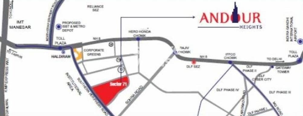 SG Andour Heights Location Image