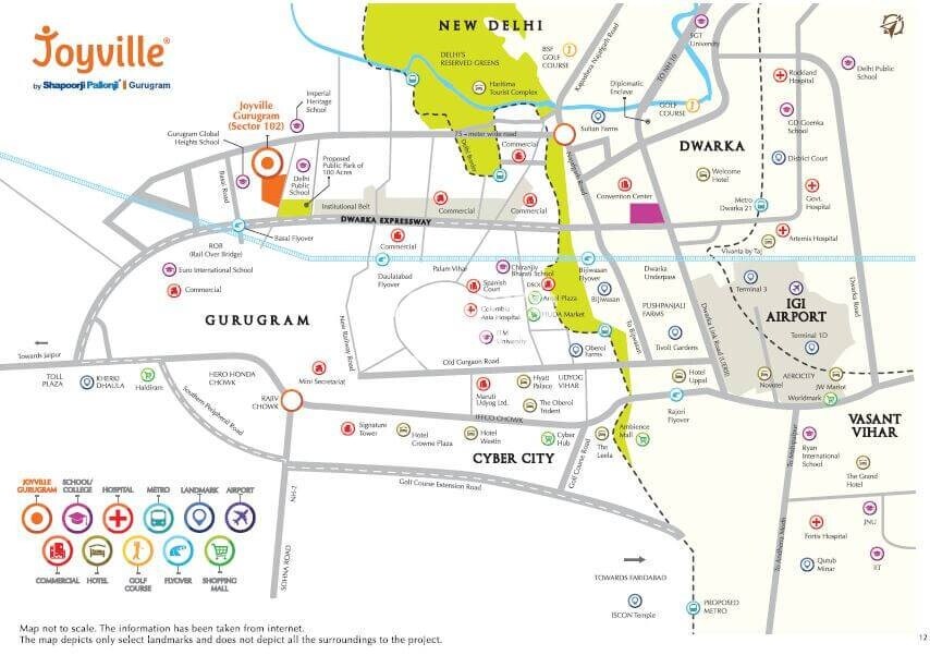 Shapoorji Pallonji Joyville Phase 2 Location Image