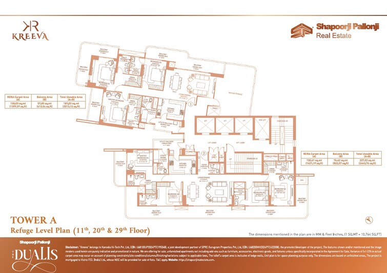 Shapoorji Pallonji The Dualis Floor Plans 2