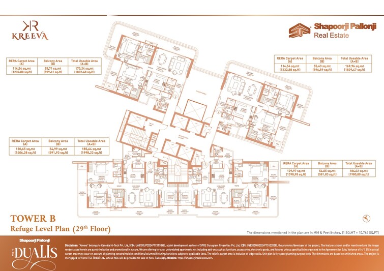Shapoorji Pallonji The Dualis Floor Plans 4