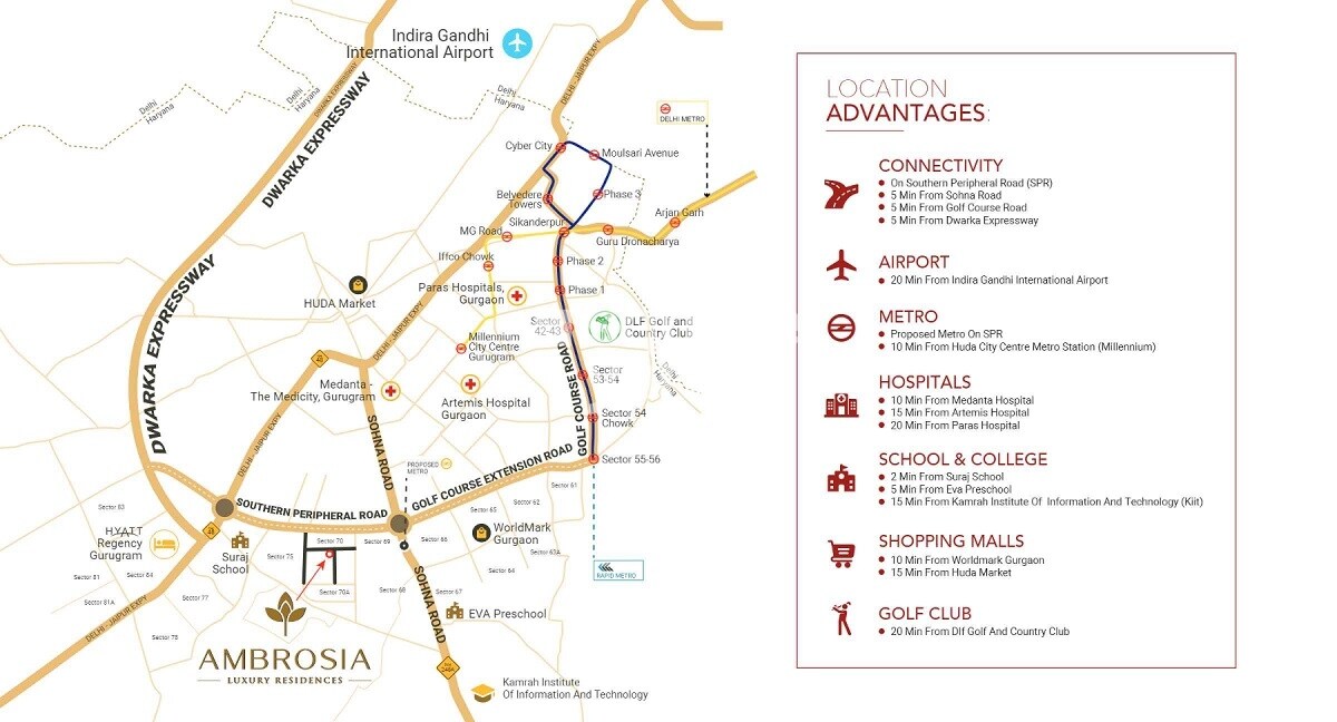 Shree Vardhman Ambrosia Location Image
