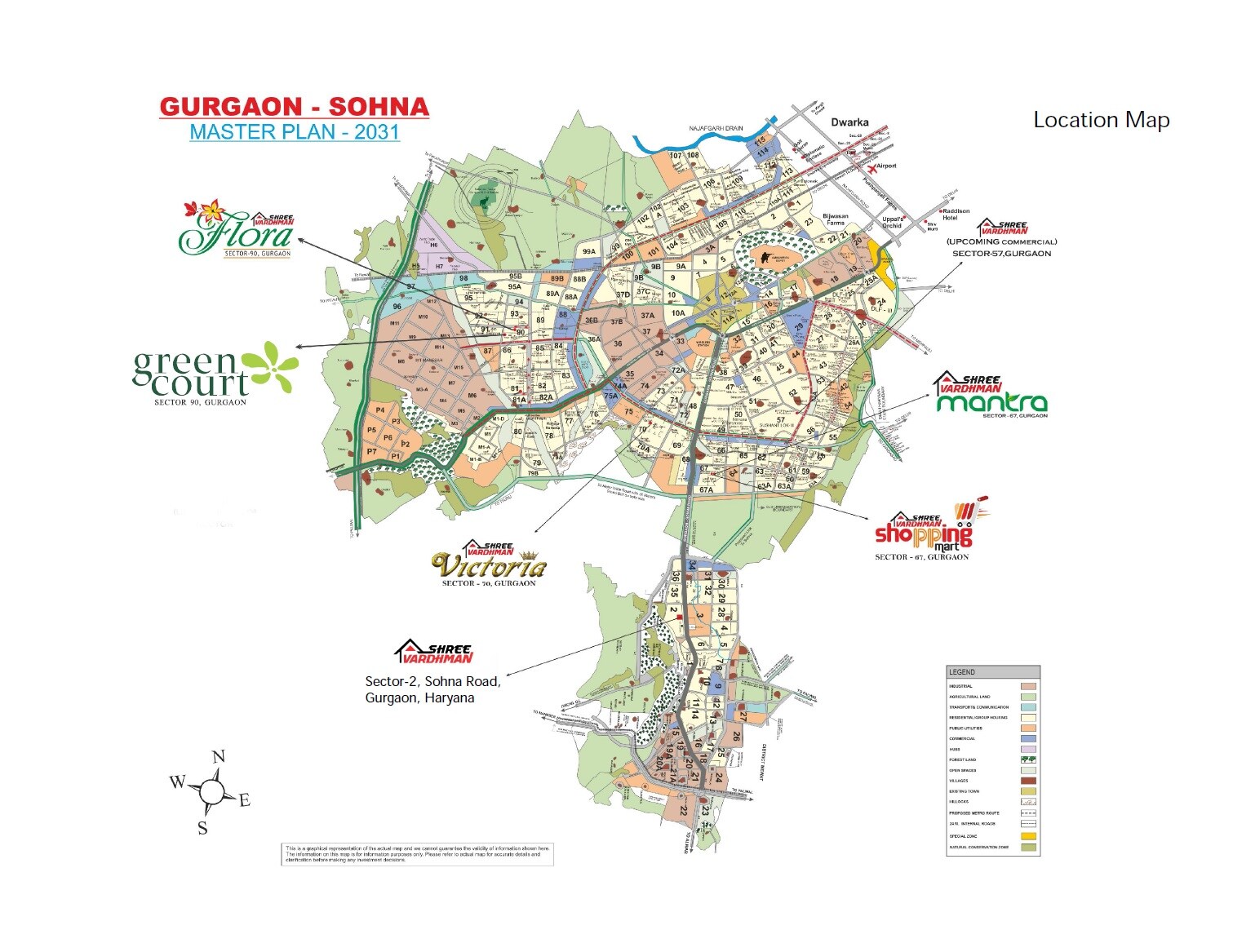 Shree Vardhman City Location Image