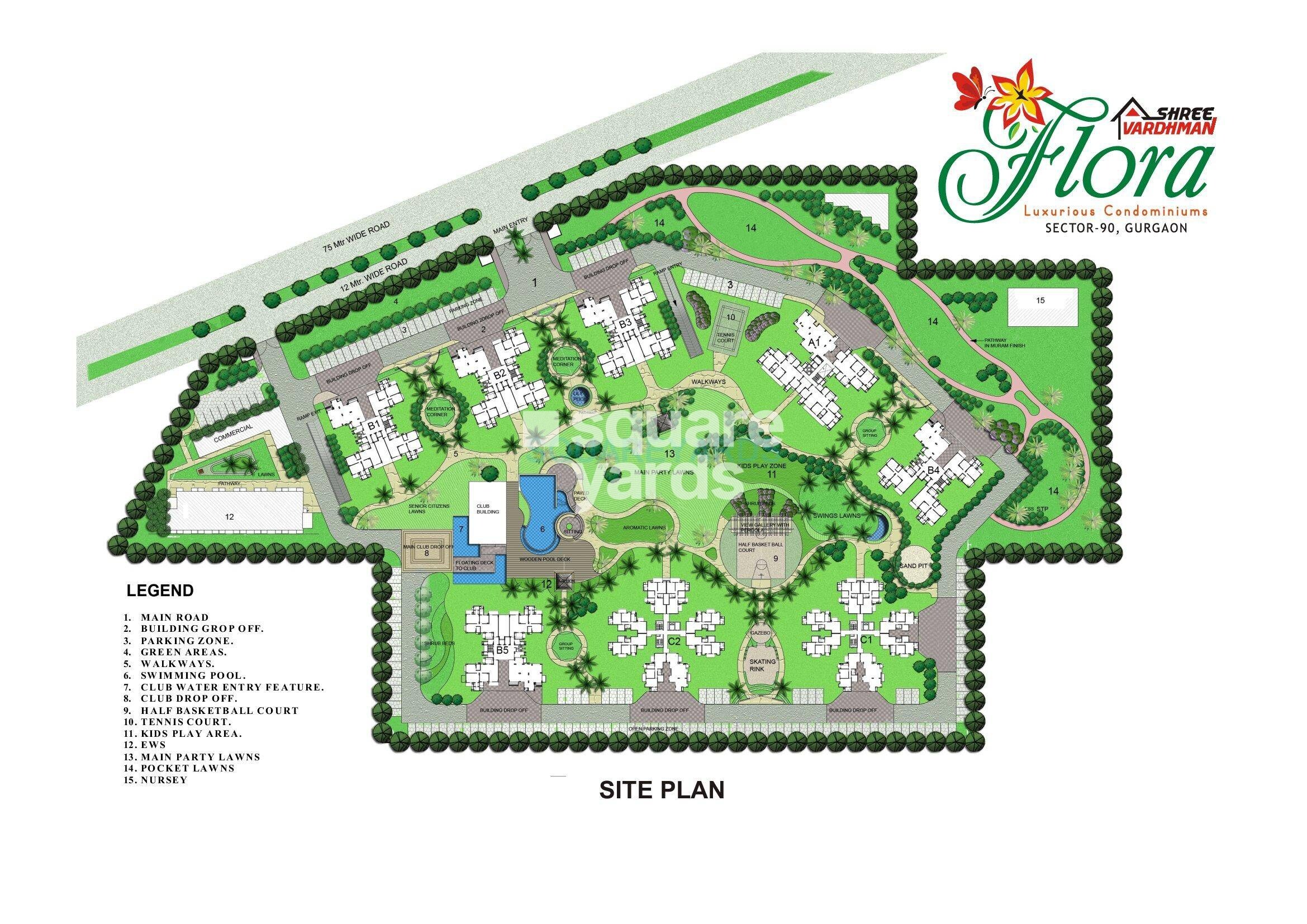 Shree Vardhman Flora Master Plan 1