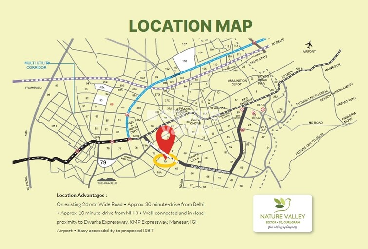 Shree Vardhman Nature Valley Location Image