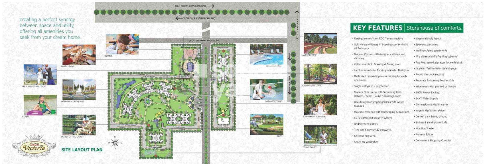 shree vardhman victoria project master plan image1