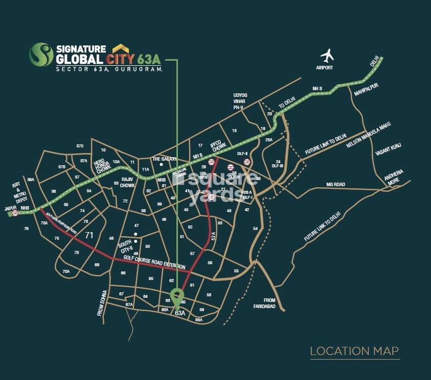 Signature Global City 63A Location Image