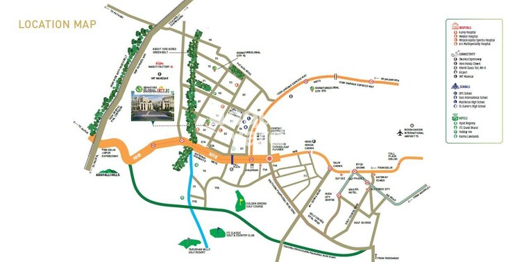 Signature Global City 81 Location Image