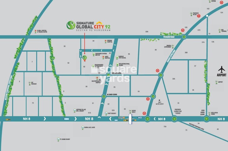 Signature Global City 92 Location Image