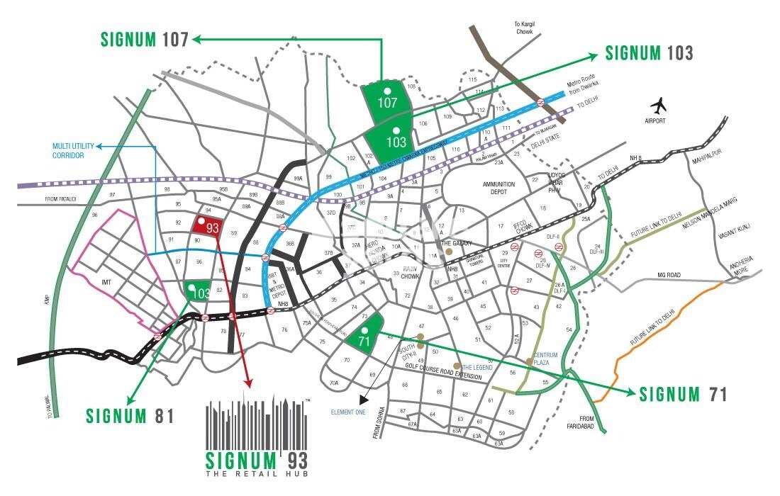 Signature Global Signum 93 Location Image