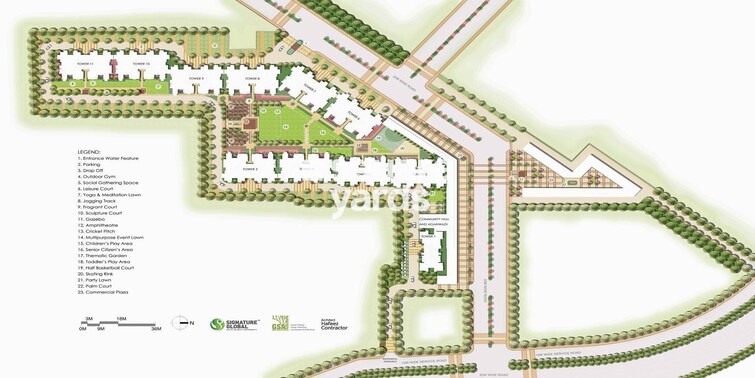 Signature Global The Millennia Master Plan Image