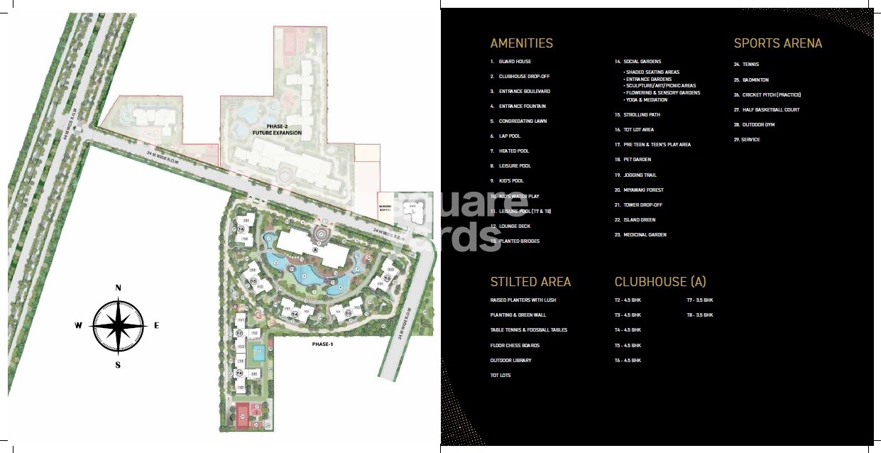 Signature-Global-Titanium-SPR_an aerial view of a building with a clock on it
