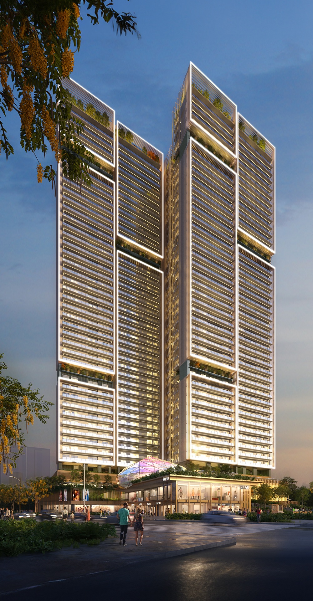 Signature Global Twin Tower DXP Apartment Exteriors