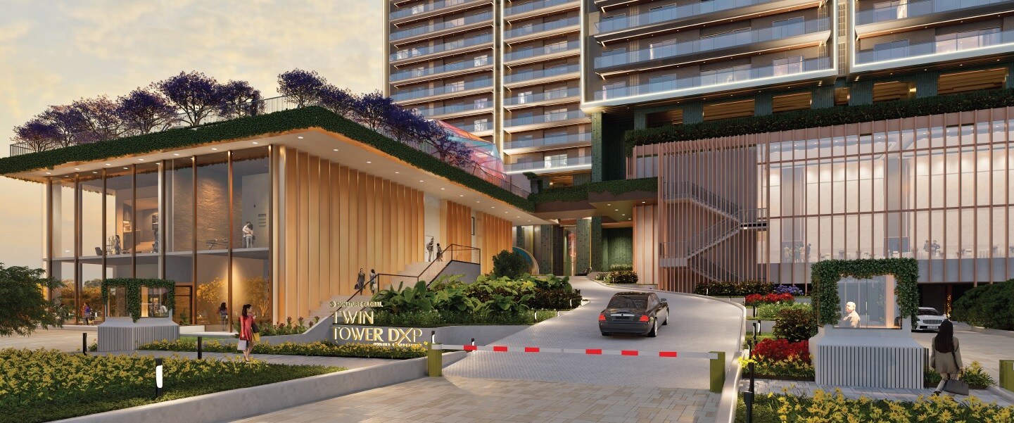 Signature Global Twin Tower DXP Entrance View