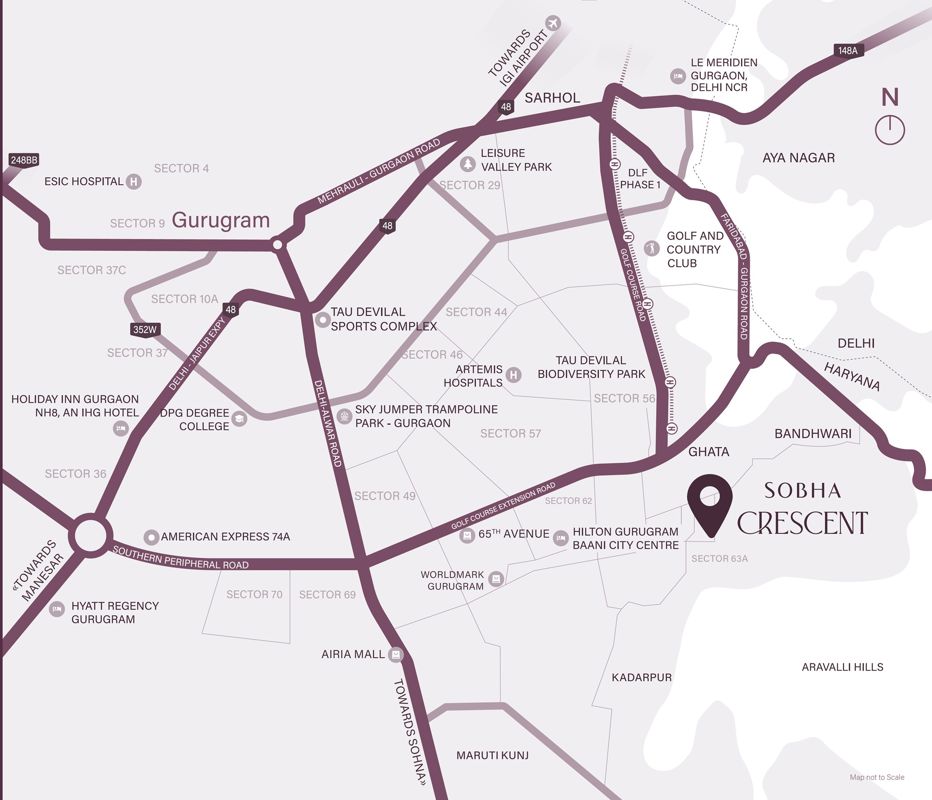 Sobha Crescent Location Image
