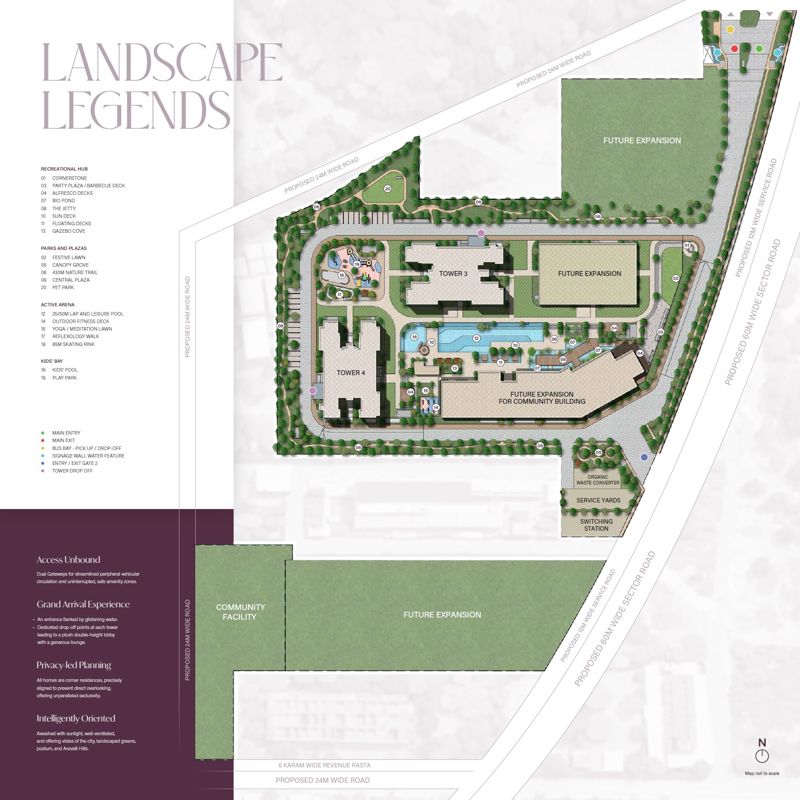 Sobha-Crescent_a collage of photos showing a train on a train track