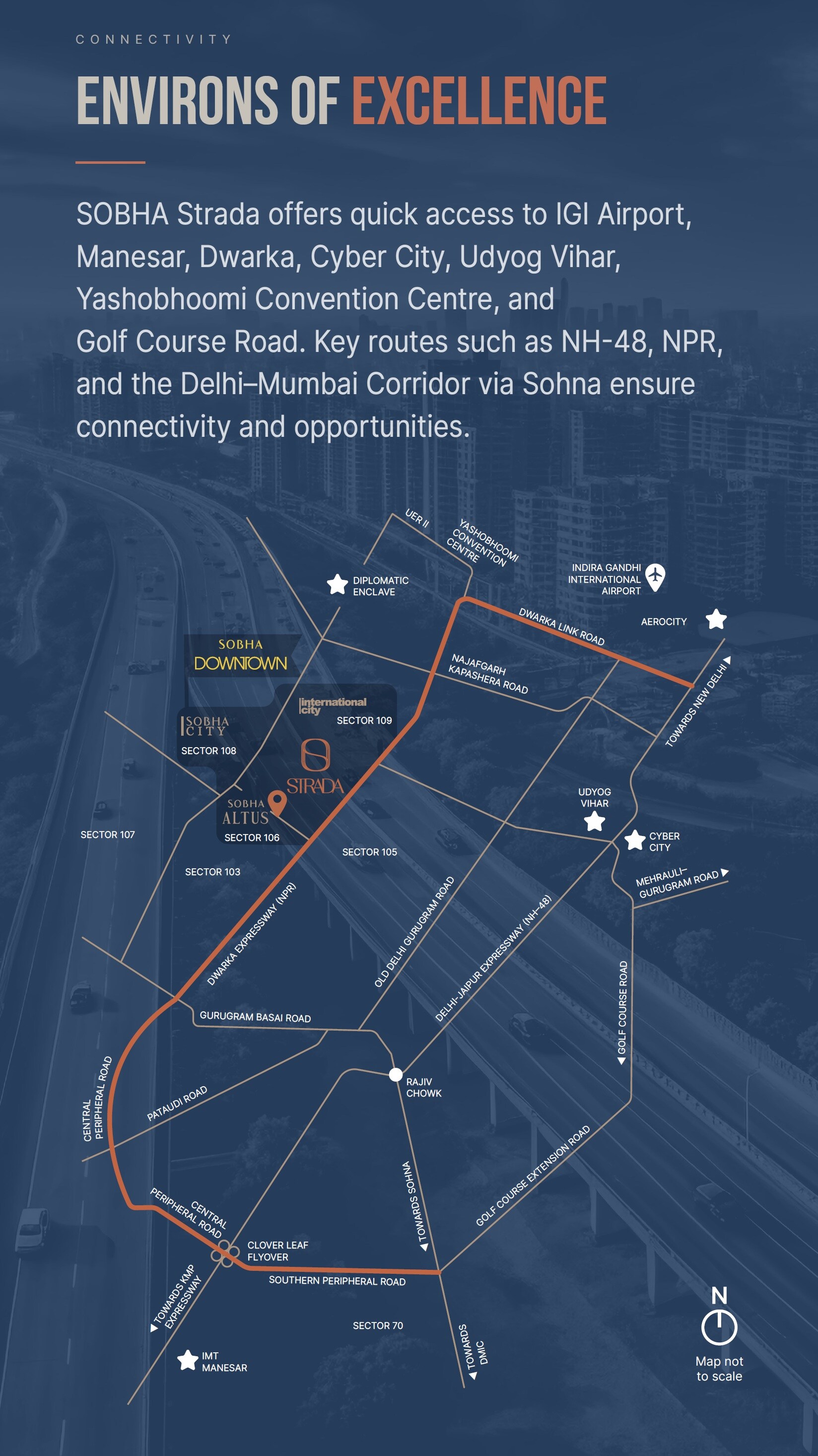 Sobha Strada Location Image