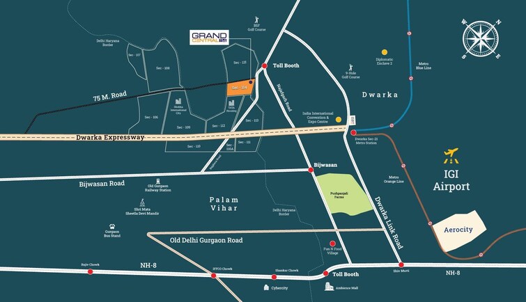 Spaze Grand Central Location Image 2