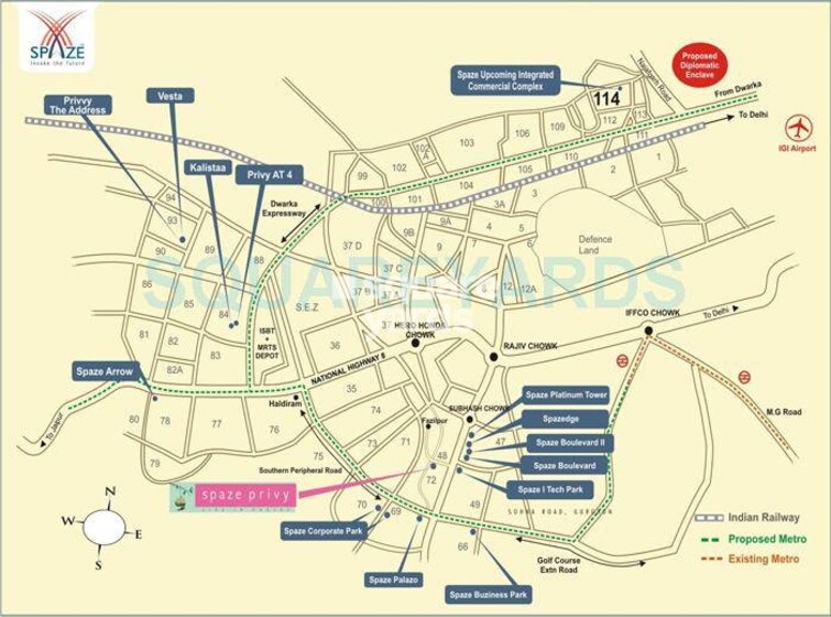 Spaze Privy Location Image