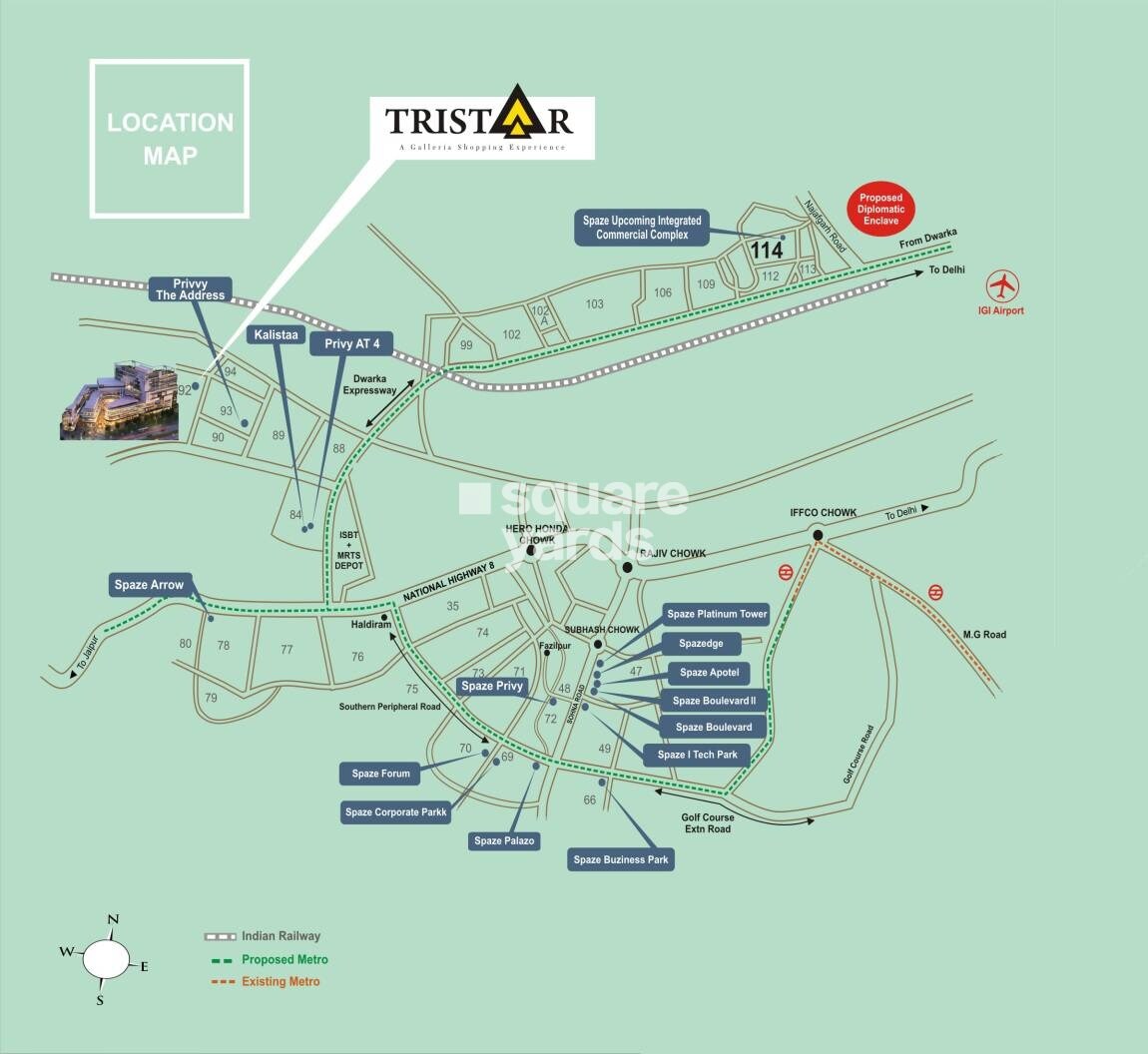 Spaze Tristaar Location Image