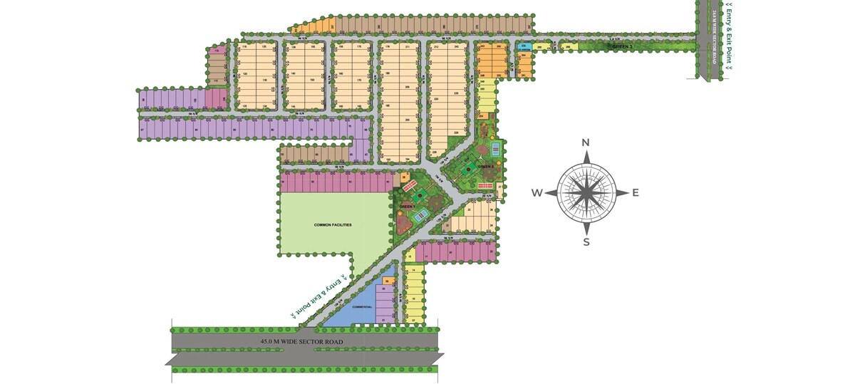 Spiti Palm Estate Master Plan Image