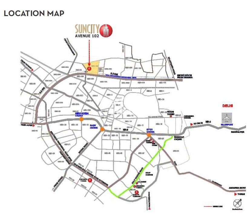 Suncity Avenue 102 Location Image