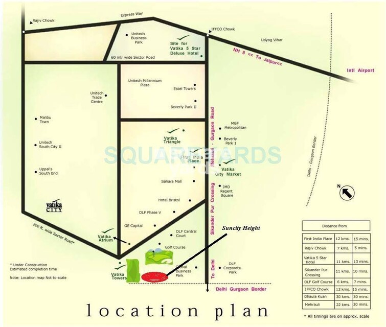 Suncity Heights Location Image