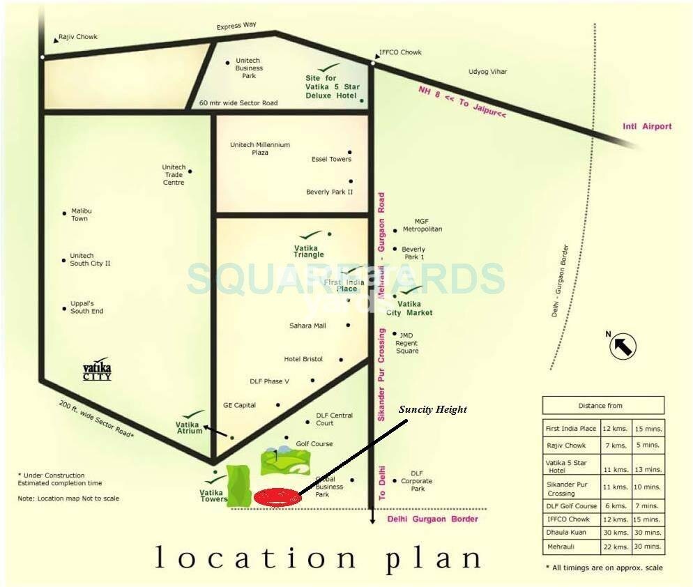 Suncity Heights Location Image