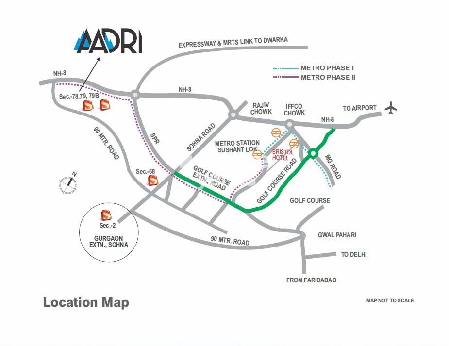 Supertech Aadri Location Image