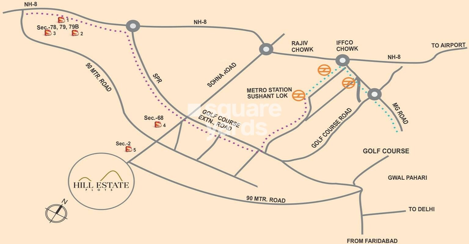 Supertech Hill Estate Location Image