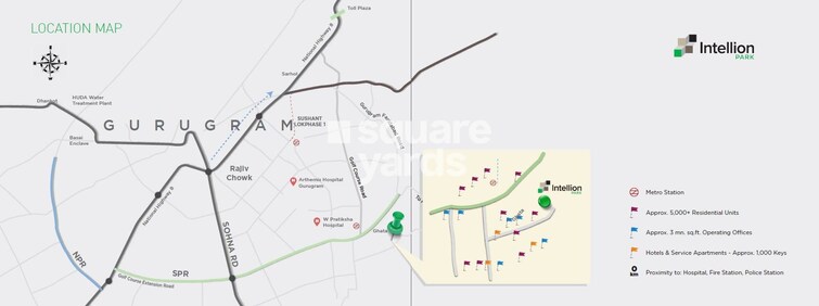 Tata Intellion Park Location Image