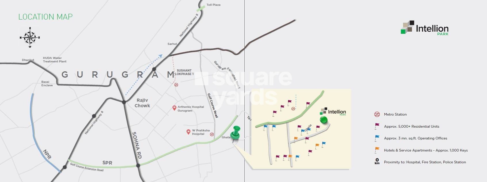 Tata Intellion Park Location Image