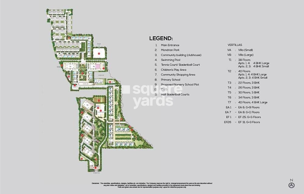 Tata Primanti Villas Master Plan 1