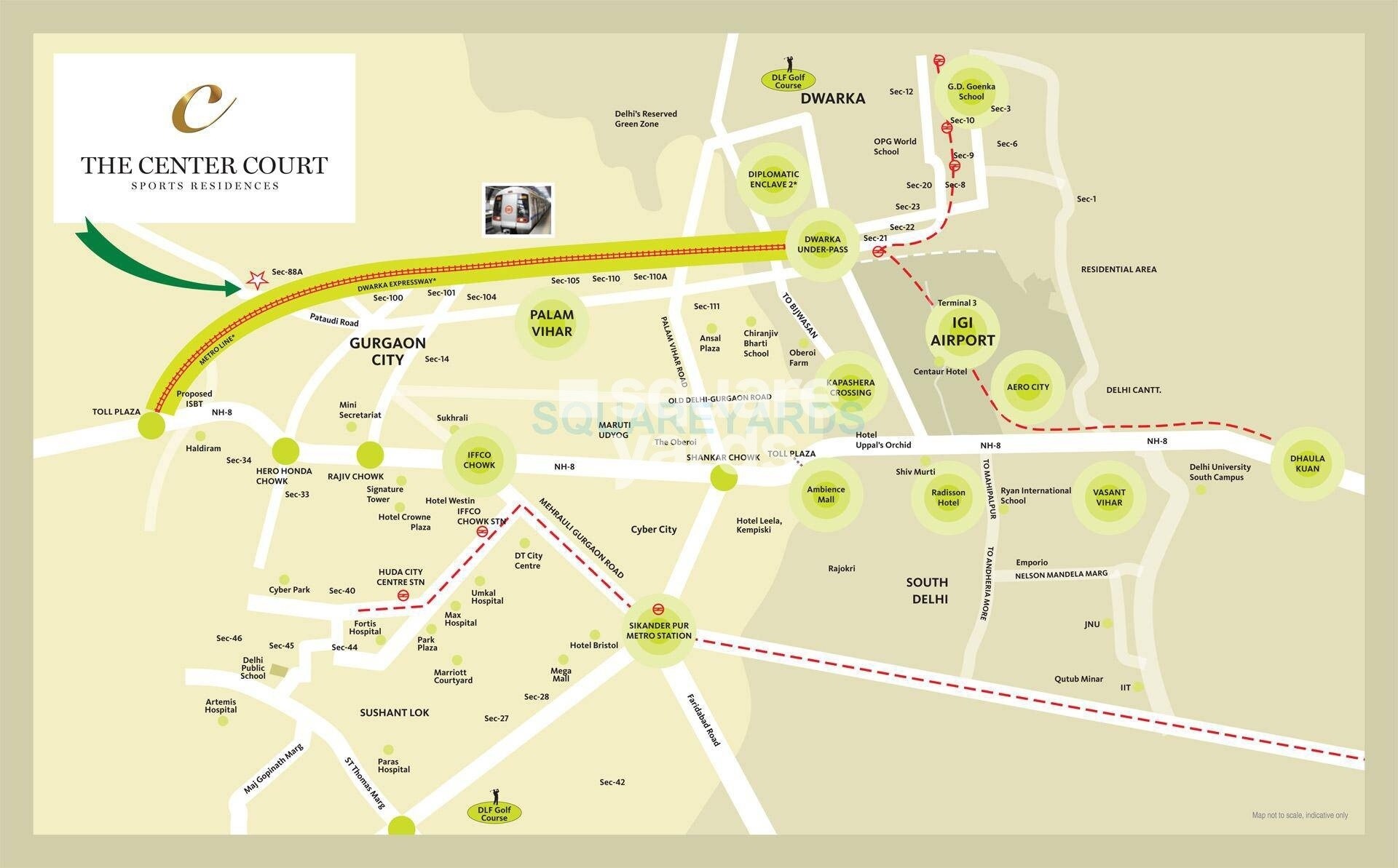 The Center Court Sports Residences Location Image