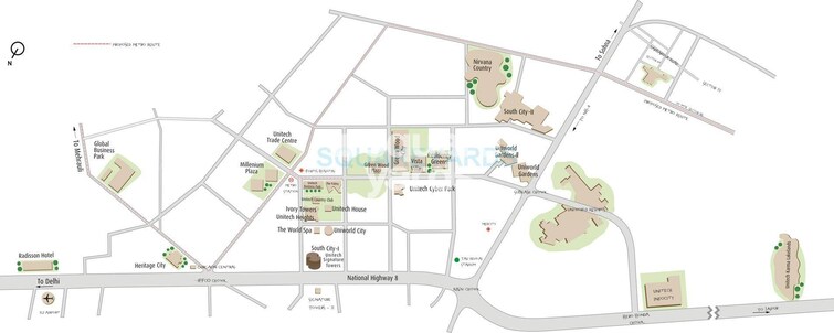 Unitech Uniworld Resorts-The Residences Location Image 1