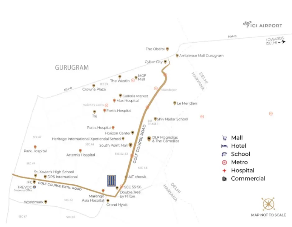 TREVOC Royal Residences Location Image