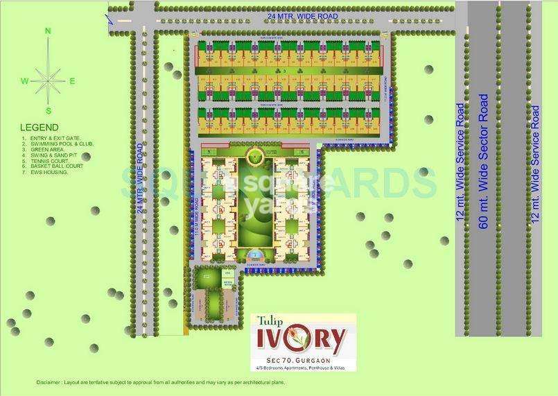 tulip ivory apartments master plan image1