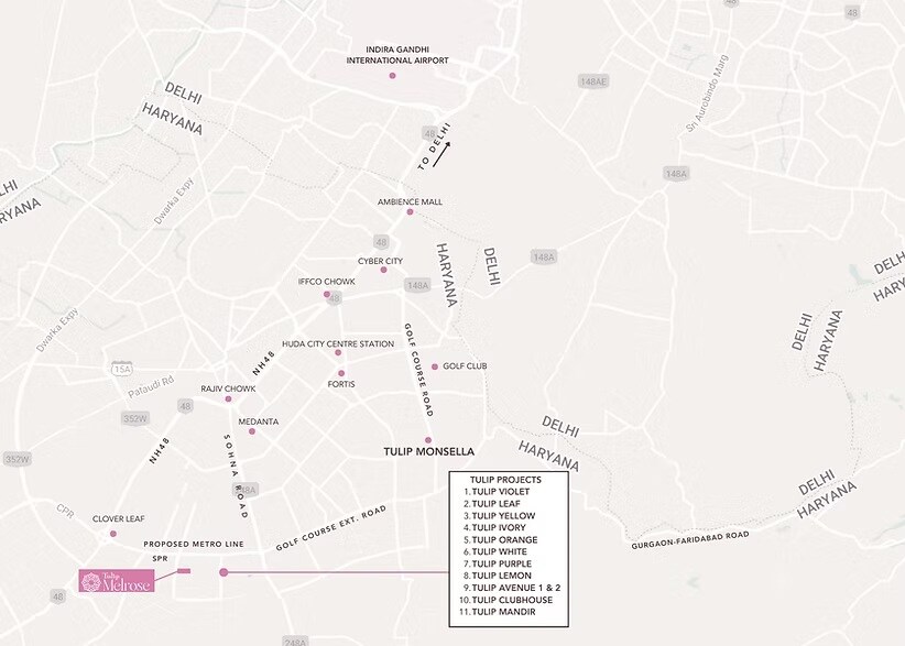 Tulip Melrose Location Image